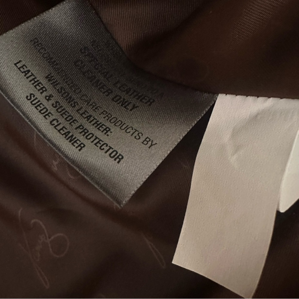 Venus William’s Wilsons Leather Dark Brown Suede Women's Jacket Y2K Size Small S - Picture 7 of 7